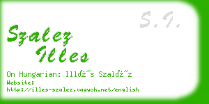 szalez illes business card